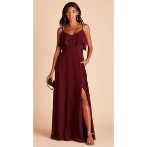 Birdy Grey Jane Chiffon Cabernet Dress NWT Small